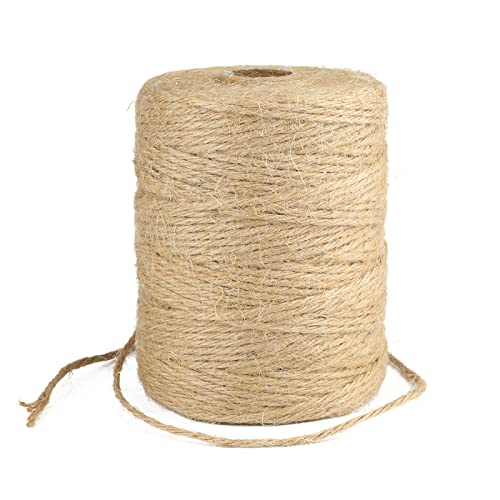 G2PLUS 200M Braun Juteschnur, 2MM Jute Schnur für Garten, 3-Lagig Bastelschnur für Basteln, Jute Dekokordel für DIY Kunstgewerbe Gartenarbeit von G2PLUS