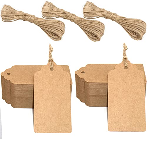 G2PLUS 300g/m² Kraftpapier Etiketten Tags 5CM *10CM Geschenkanhänger Anhänger Etiketten mit Schnur G2PLUS 300g/m² Kraftpapier Etiketten Tags 5CM *10CM Geschenkanhänger Anhänger Etiketten mit Schnur von G2PLUS