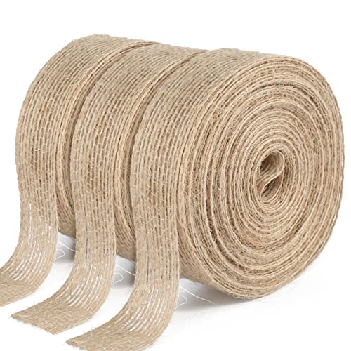 G2PLUS 30M Juteband Burlap Band Vintage 2CM Sackleinen Band Dekoband Deko Juteband für DIY Handwerk Weihnachten Deko Hochzeit Party von G2PLUS