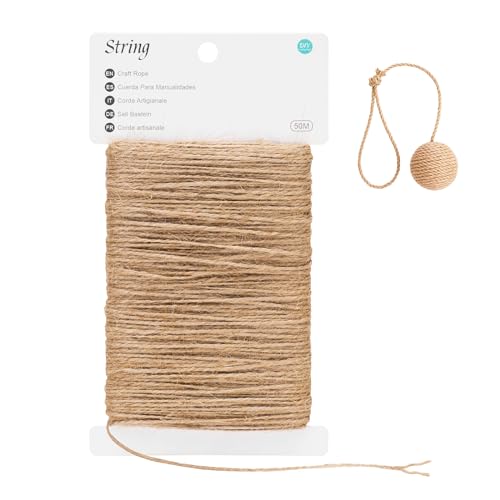 G2PLUS 50M Braun Juteschnur, 2MM Jute Schnur für Garten, 3-Lagig Bastelschnur für Basteln, Jute Dekokordel für DIY Kunstgewerbe Gartenarbeit G2PLUS 50M Braun Juteschnur, 2MM Jute Schnur für Garten, 3-Lagig Bastelschnur für Basteln, Jute Dekokordel für DIY Kunstgewerbe Gartenarbeit von G2PLUS
