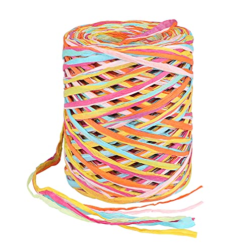 G2PLUS 80 M Bast Band Geschenkband, 6 Ply Handwerk Raffia Paper Schnur, Craft Verpackung Papier Bindfäden von G2PLUS