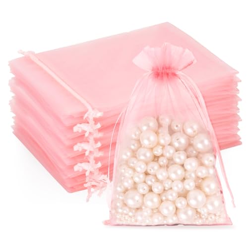 G2PLUS Baby Rosa Organzasäckchen Groß,13x18cm Geschenk Organzabeutel, Organza Säckchen, 50 Stück Organza-Beutelchen mit Kordelzug Sie als Hochzeit Bonbonsbeutel,Schmuckbeutel G2PLUS Baby Rosa Organzasäckchen Groß,13x18cm Geschenk Organzabeutel, Organza Säckchen, 50 Stück Organza-Beutelchen mit Kordelzug Sie als Hochzeit Bonbonsbeutel,Schmuckbeutel von G2PLUS