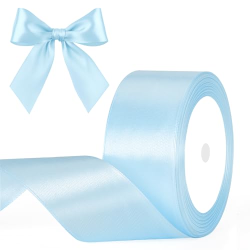 G2PLUS Babyblau Satinband 40mm: Dekoration Geschenkband, 22m Schleifenband zum Bastel, Dekoband für Geschenkverpackung, Dekoration G2PLUS Babyblau Satinband 40mm: Dekoration Geschenkband, 22m Schleifenband zum Bastel, Dekoband für Geschenkverpackung, Dekoration von G2PLUS