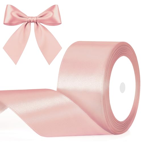 G2PLUS Babyrosa Satinband 50mm: Dekoration Geschenkband, 22m Schleifenband zum Bastel, Dekoband für Geschenkverpackung, Dekoration G2PLUS Babyrosa Satinband 50mm: Dekoration Geschenkband, 22m Schleifenband zum Bastel, Dekoband für Geschenkverpackung, Dekoration von G2PLUS