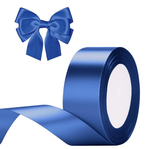 G2PLUS Darkblue Satinband 40mm, Breit Dekoration Geschenkband, 22m Schleifenband zum Bastel, Darkblue Satin Dekoband für Geschenkverpackung, Dekoration G2PLUS Darkblue Satinband 40mm, Breit Dekoration Geschenkband, 22m Schleifenband zum Bastel, Darkblue Satin Dekoband für Geschenkverpackung, Dekoration von G2PLUS