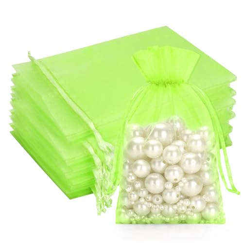 G2PLUS Lindgrün Organzasäckchen Groß,13x18cm Geschenk Organzabeutel, Organza Säckchen, 50 Stück Organza-Beutelchen mit Kordelzug Sie als Hochzeit Bonbonsbeutel,Schmuckbeutel G2PLUS Lindgrün Organzasäckchen Groß,13x18cm Geschenk Organzabeutel, Organza Säckchen, 50 Stück Organza-Beutelchen mit Kordelzug Sie als Hochzeit Bonbonsbeutel,Schmuckbeutel von G2PLUS