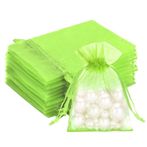 G2PLUS Lindgrün Organzasäckchen Klein, 7x9cm Geschenk Organzabeutel, Organza Säckchen, 50 Stück Organza-Beutelchen mit Kordelzug Sie als Hochzeit Bonbonsbeutel,Schmuckbeutel G2PLUS Lindgrün Organzasäckchen Klein, 7x9cm Geschenk Organzabeutel, Organza Säckchen, 50 Stück Organza-Beutelchen mit Kordelzug Sie als Hochzeit Bonbonsbeutel,Schmuckbeutel von G2PLUS
