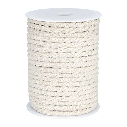 G2PLUS Makramee Garn 6 mm x 30M Kordel Weiß,Baumwollkordel Kordel Baumwollschnur,Baumwollseil für DIY-Bastelarbeiten,Geschenke G2PLUS Makramee Garn 6 mm x 30M Kordel Weiß,Baumwollkordel Kordel Baumwollschnur,Baumwollseil für DIY-Bastelarbeiten,Geschenke von G2PLUS