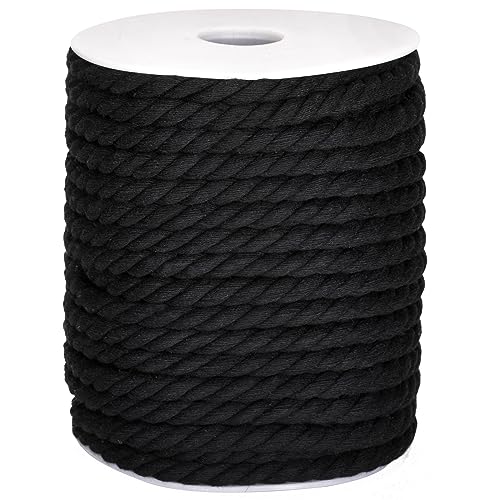 G2PLUS Makramee Garn 8 mm x 20M Kordel Schwarz,Baumwollkordel Kordel Baumwollschnur,Baumwollseil für DIY-Bastelarbeiten,Geschenke G2PLUS Makramee Garn 8 mm x 20M Kordel Schwarz,Baumwollkordel Kordel Baumwollschnur,Baumwollseil für DIY-Bastelarbeiten,Geschenke von G2PLUS