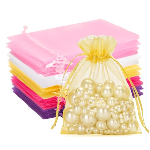 G2PLUS Multicolor Organzasäckchen, 10x12cm Geschenk Organzabeutel, 50 Stück Organza-Beutelchen mit Kordelzug Sie als Hochzeit Bonbonsbeutel, Schmuckbeutel, Geschenkbeutel G2PLUS Multicolor Organzasäckchen, 10x12cm Geschenk Organzabeutel, 50 Stück Organza-Beutelchen mit Kordelzug Sie als Hochzeit Bonbonsbeutel, Schmuckbeutel, Geschenkbeutel von G2PLUS