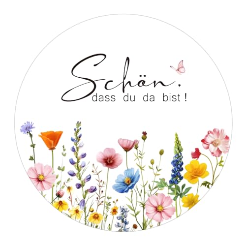 G2PLUS SCHÖN DASS DU DA BIST Geschenkaufkleber, 4cm Round Etiketten Aufkleber, für Gastgeschenken, Hochzeitsgeschenke, Geburtstagsgeschenke, 120stk G2PLUS SCHÖN DASS DU DA BIST Geschenkaufkleber, 4cm Round Etiketten Aufkleber, für Gastgeschenken, Hochzeitsgeschenke, Geburtstagsgeschenke, 120stk von G2PLUS