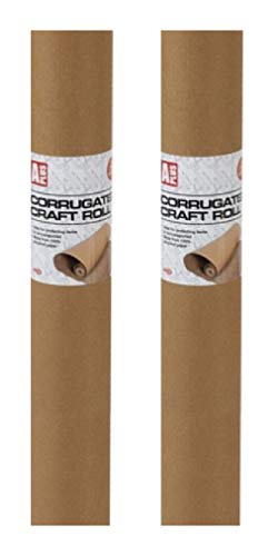 2 Rollen à 2 m x 40 cm Wellpappe für Papiermodelle und Skulpturen. 2 Rollen à 2 m x 40 cm Wellpappe für Papiermodelle und Skulpturen. von G4GADGET