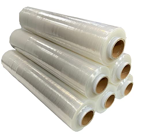 G4GADGET Robuste Palettenfolie, 400 mm x 150 m, starke Stretchfolie zum Verpacken, Umzug und Aufbewahren, reißfest, langlebig und wetterfest, Schrumpffolienrollen, 3 Rollen G4GADGET Robuste Palettenfolie, 400 mm x 150 m, starke Stretchfolie zum Verpacken, Umzug und Aufbewahren, reißfest, langlebig und wetterfest, Schrumpffolienrollen, 3 Rollen von G4GADGET