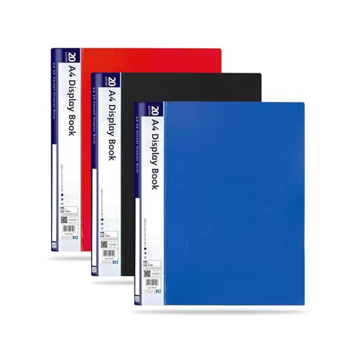 G4GADGET A4-Präsentationsmappen, 3 Stück, je 20 Taschen, verschiedene Farben, langlebige Präsentationsmappen, Projekt- und Dokumenten-Organizer für Büro, Schule und Zuhause G4GADGET A4-Präsentationsmappen, 3 Stück, je 20 Taschen, verschiedene Farben, langlebige Präsentationsmappen, Projekt- und Dokumenten-Organizer für Büro, Schule und Zuhause von G4GADGET