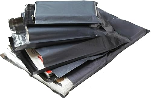 Versandtaschen aus Polyethylen, 11,43 x 17,78 cm, Kunststoff, stabil, selbstklebend, 11,43 x 17,78 cm, Grau, 25 Stück von G4GADGET