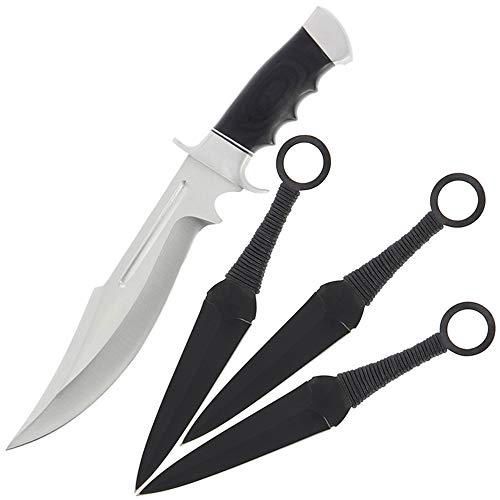 G8DS Expendables Legionnaire + Expendables Kunai Throwing Wurfmesser Messer-Set Jagtmesser Lederscheide mit Gürtelslip G8DS Expendables Legionnaire + Expendables Kunai Throwing Wurfmesser Messer-Set Jagtmesser Lederscheide mit Gürtelslip von G8DS