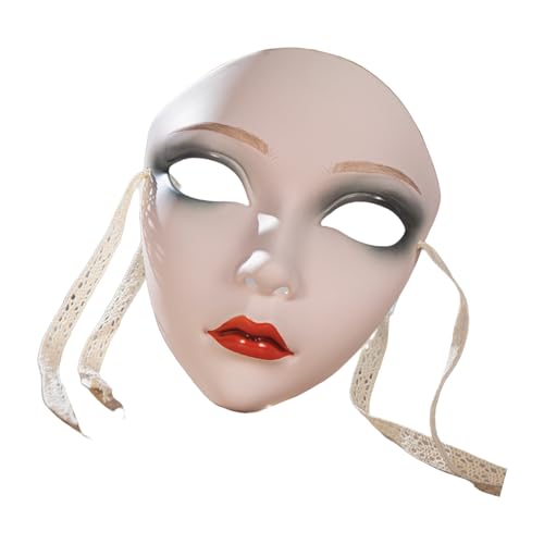 GADAW Handbemaltes Halloween-Kostüm für Damen und Herren, Maskerade, Maskerade, Vollgesicht, Dekoration GADAW Handbemaltes Halloween-Kostüm für Damen und Herren, Maskerade, Maskerade, Vollgesicht, Dekoration von GADAW