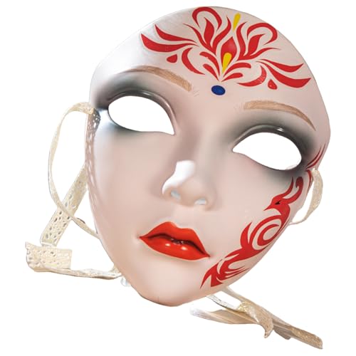 GADAW Handbemaltes Halloween-Kostüm für Damen und Herren, Maskerade, Maskerade, Vollgesicht, Dekoration GADAW Handbemaltes Halloween-Kostüm für Damen und Herren, Maskerade, Maskerade, Vollgesicht, Dekoration von GADAW
