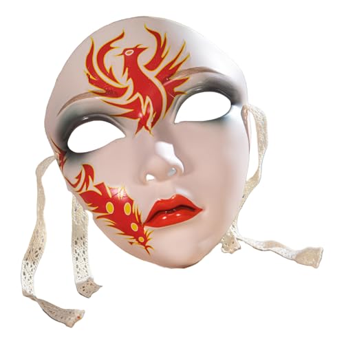 GADAW Handbemaltes Halloween-Kostüm für Damen und Herren, Maskerade, Maskerade, Vollgesicht, Dekoration GADAW Handbemaltes Halloween-Kostüm für Damen und Herren, Maskerade, Maskerade, Vollgesicht, Dekoration von GADAW