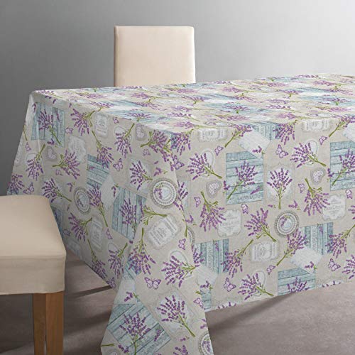 GADETEX Fleckenabweisende Tischdecke (Lavendel, 140 x 300) von GADETEX