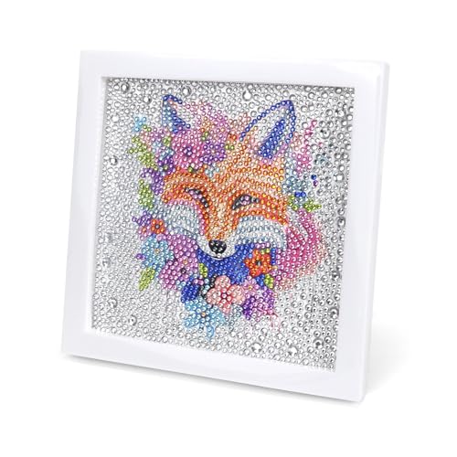 Diamond Painting Mädchen Jungs, Diamond Painting Tiere Mit Rahmen, 5D Diamant Painting Bilder, Heimwerken Cartoon Diamond Painting Bilder, Mosaikherstellung Art Für Home Wand Decor, Geschenk 18x18CM Diamond Painting Mädchen Jungs, Diamond Painting Tiere Mit Rahmen, 5D Diamant Painting Bilder, Heimwerken Cartoon Diamond Painting Bilder, Mosaikherstellung Art Für Home Wand Decor, Geschenk 18x18CM von GADITIEK