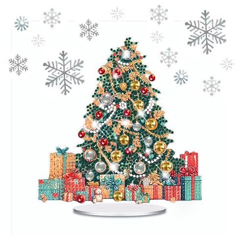 GADITIEK Diamond Painting Weihnachten Neu Erwachsene Beidseitig DIY, 5D Weihnachten Diamant Painting Weihnachtsdeko, Kristall DIY Diamant Innen Weihnachts Tischdeko Geschenk (Weihnachtsbaum) von GADITIEK