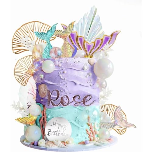 GADITIEK 26 Stück Meerjungfrau Tortendeko, Mädchen Geburtstag Kuchen Deko, Meerjungfrauen Arielle Schwanz Torte Deko, Cake Topper Meerjungfrau Geburtstag Thema Party Dekoration GADITIEK 26 Stück Meerjungfrau Tortendeko, Mädchen Geburtstag Kuchen Deko, Meerjungfrauen Arielle Schwanz Torte Deko, Cake Topper Meerjungfrau Geburtstag Thema Party Dekoration von GADITIEK