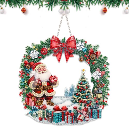 GADITIEK Diamond Painting Weihnachten Anhänger Neu, 5d DIY Doppelseitig Diamant Painting Klein, Türkranz Weihnachten Deko, Weihnachten Basteln für Haus Garten Wand tür Dekor GADITIEK Diamond Painting Weihnachten Anhänger Neu, 5d DIY Doppelseitig Diamant Painting Klein, Türkranz Weihnachten Deko, Weihnachten Basteln für Haus Garten Wand tür Dekor von GADITIEK