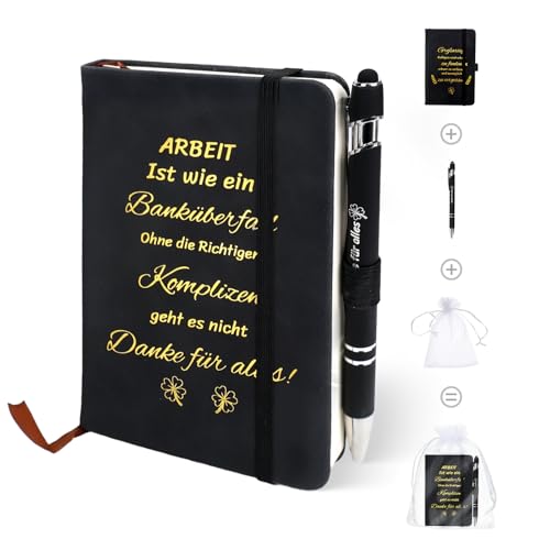 GADITIEK Geschenk Kollegin, Arbeitskollegin Geschenk, Beste Kollegen Geschenk, Abschied Kollegin Geschenk, Danke Geschenke Kollegen (Arbeit ist wie ein Banküberfall) von GADITIEK