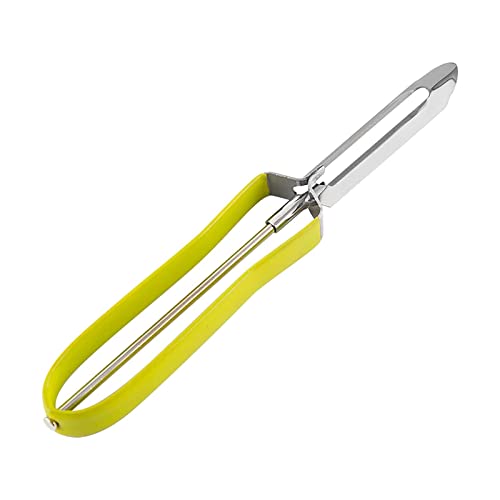 GADXE Sparschäler Keramikklinge Küche Gemüseschäler Karottenschäler Ergonomischer Spezieller Kartoffelschäler Edelstahlkonstruktion Möhren Schäler (A, One Size) von GADXE