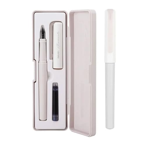 GAFNED Füllfederhalter-Set für glattes Schreiben, austauschbare Tinte, EF-Stiftkopf, Kalligraphie-Stift-Set, 0,3–0,45 mm, Unterschriftsstift, Büro (grau) von GAFNED
