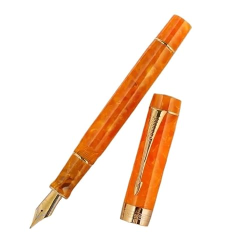 GAFNED Klassischer Füllfederhalter mit Pfeilclip, goldfarben, für Bürobedarf (0,38–0,5 mm) von GAFNED