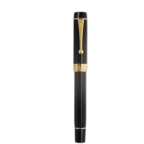 GAFNED Klassischer Füllfederhalter mit Pfeilclip, goldfarben, für Bürobedarf (0,5–0,7 mm) von GAFNED
