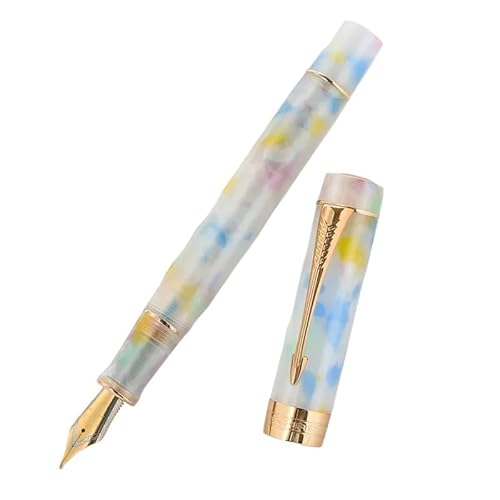 GAFNED Klassischer Füllfederhalter mit Pfeilclip, goldfarben, für Bürobedarf (0,5–0,7 mm) von GAFNED