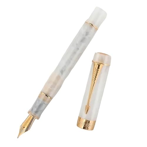 GAFNED Klassischer Füllfederhalter mit Pfeilclip, goldfarben, für Bürobedarf (03, EF (0,38–0,5 mm) von GAFNED