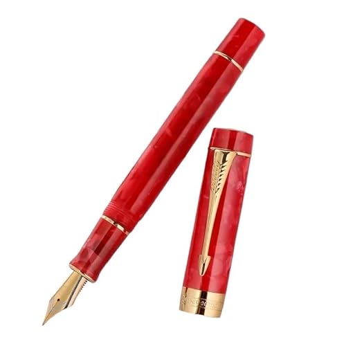 GAFNED Klassischer Füllfederhalter mit Pfeilclip, goldfarben, für Bürobedarf (04, M (0,7–1,0 mm) von GAFNED