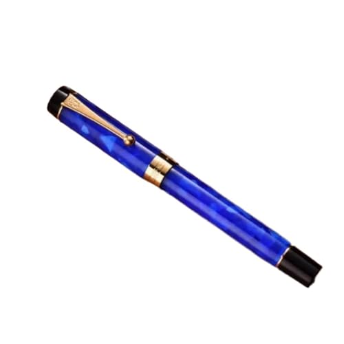 GAFNED Klassischer goldfarbener Füllfederhalter mit Pfeil-Clip zum Schreiben, luxuriöse Kugelschreiber, M/F/EF-Feder für Bürobedarf (08, gebogene Spitze 1,0 mm höher) von GAFNED