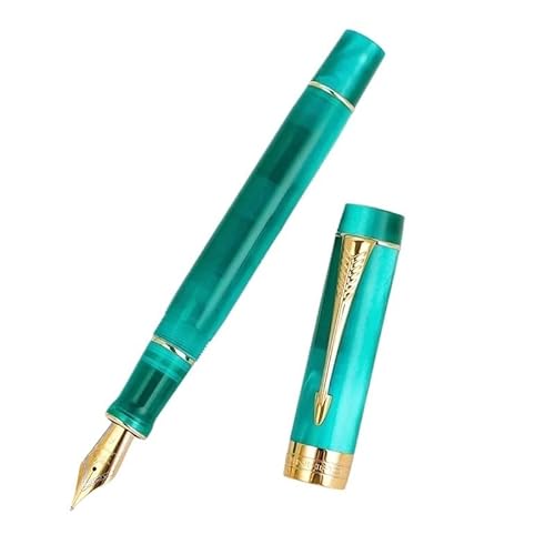 GAFNED Klassischer goldfarbener Füllfederhalter mit Pfeil-Clip zum Schreiben, luxuriöse Kugelschreiber, M/F/EF-Feder für Bürobedarf (13, M (0,7–1,0 mm) von GAFNED