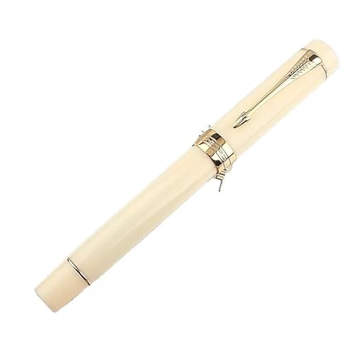 GAFNED Klassischer goldfarbener Füllfederhalter mit Pfeil-Clip zum Schreiben, luxuriöse Kugelschreiber, M/F/EF-Feder für Bürobedarf (15, M (0,7–1,0 mm) von GAFNED
