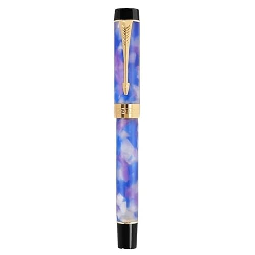 GAFNED Klassischer goldfarbener Füllfederhalter mit Pfeil-Clip zum Schreiben, luxuriöse Kugelschreiber, M/F/EF-Spitze, Bürobedarf (12, gebogene Spitze 1,0 mm höher) von GAFNED