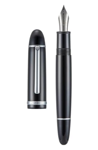 GAFNED Klassisches Füllfederhalter-Set, 0,5 mm/0,38 mm Spitze, elegantes Bürobedarf, Schwarz / Silber-Clip, F GAFNED Klassisches Füllfederhalter-Set, 0,5 mm/0,38 mm Spitze, elegantes Bürobedarf, Schwarz / Silber-Clip, F von GAFNED