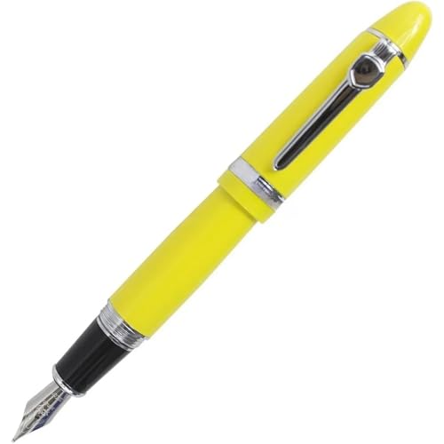 GAFNED Luxus-Füllfederhalter mit Stiftetui, großer Schaft, Bürobedarf, Geschenkstift (orange) von GAFNED