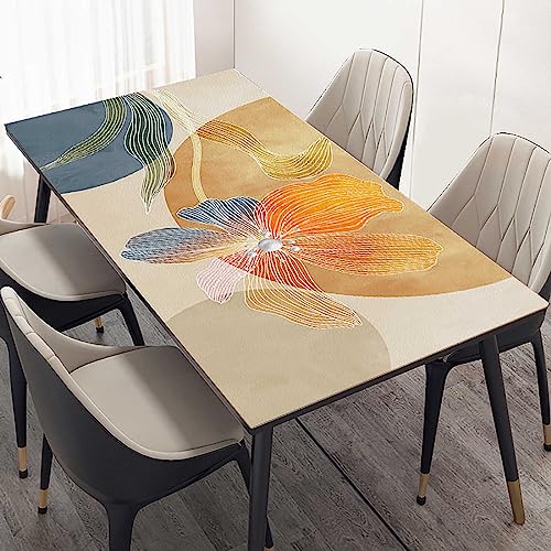GAGALU Abwischbare Tischdecke Wasserabweisend Tischtuch Abwaschbar wetterfest gartentischdecke Rechteckig Fleckschutz PU Tischdecken Lotuseffekt Tischdecke Pflegeleicht Outdoor tischdecke,90x150 cm von GAGALU