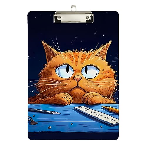 Lustige Katzen-Klemmbretter, Acryl-Klemmbrett für Kinder, Studenten, Krankenschwestern, Trainer, Lehrer, A4, Briefgröße, 31,8 x 22,9 cm, silberfarbener Clip Lustige Katzen-Klemmbretter, Acryl-Klemmbrett für Kinder, Studenten, Krankenschwestern, Trainer, Lehrer, A4, Briefgröße, 31,8 x 22,9 cm, silberfarbener Clip von GAIREG