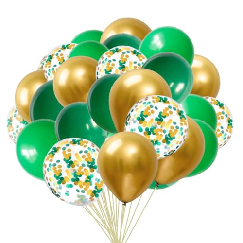 12 Zoll Luftballons Grün Gold Helium Luftballons 50 Stück Konfetti Latex Ballons Ø 30 cm für Hochzeit Graduation Geburtstag Taufe Kommunion Party Deko 12 Zoll Luftballons Grün Gold Helium Luftballons 50 Stück Konfetti Latex Ballons Ø 30 cm für Hochzeit Graduation Geburtstag Taufe Kommunion Party Deko von GAKA FAVOR