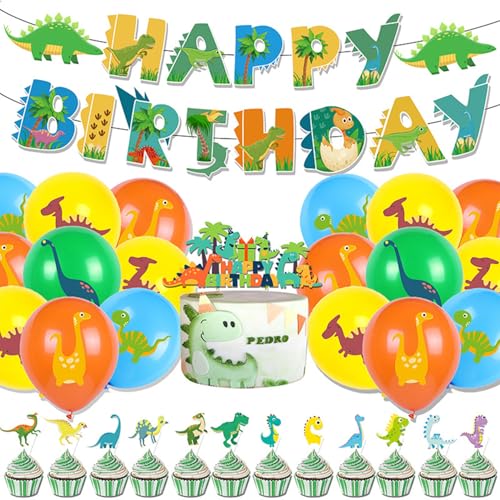 Dino Geburtstag Deko Set, Dinosaurier Kindergeburtstag Deko,Dino Geburtstagsdeko für Kinder Birthday Party Dino Geburtstag Deko Set, Dinosaurier Kindergeburtstag Deko,Dino Geburtstagsdeko für Kinder Birthday Party von GAKA FAVOR