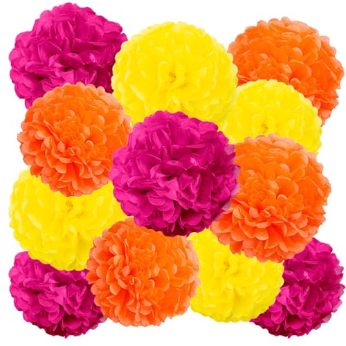 GAKA FAVOR 12er Orange Rosa und Gelb Seidenpapier Pompons Set,Tissue Hängedekoration Papier Pompoms Deko für Hochzeit,Taufe,Geburtstag,Kommunion,Valentinstag Muttertag Party Deko GAKA FAVOR 12er Orange Rosa und Gelb Seidenpapier Pompons Set,Tissue Hängedekoration Papier Pompoms Deko für Hochzeit,Taufe,Geburtstag,Kommunion,Valentinstag Muttertag Party Deko von GAKA FAVOR