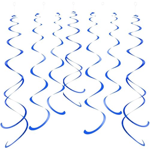 GAKA FAVOR 30 Stück Wirbel Deko Blau Spiralen Girlande Folien Deckenhänger DoppelSpiral Deko für Geburtstag, Hochzeit, Silvester oder Karneval Partydeko GAKA FAVOR 30 Stück Wirbel Deko Blau Spiralen Girlande Folien Deckenhänger DoppelSpiral Deko für Geburtstag, Hochzeit, Silvester oder Karneval Partydeko von GAKA FAVOR