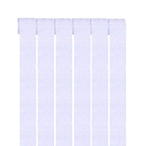 GAKA FAVOR Krepppapier Weiß （6 Rolle）4.5cm x 25m,Kreppbänder Luftschlangen Weiss für Hochzeit Geburtstags Party Dekoration von GAKA FAVOR