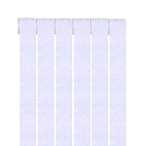 Krepppapier Weiß Kreppbänder （6 Rolle）4.5cm x 25m Bänder Kreppbänder Luftschlangen,Creppapier Seidenpapier Streamer für Hochzeit Geburtstags Party Feier Dekoration von GAKA FAVOR